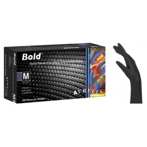 Nitriilkindad mustad BOLD / 100tk