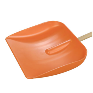 Lumelabidas 40 cm puuvarrega oranź