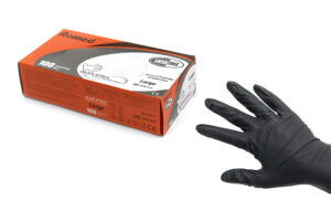 Nitriilkindad mustad ROMED XL / 100tk