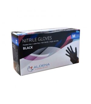 Nitriilkindad mustad Aldena S 100tk